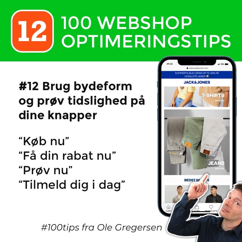 Webshop tip nummer 12 ud af 100 med Ole Gregersen