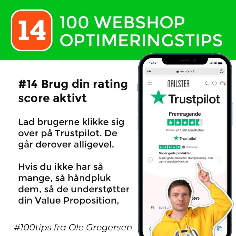 Webshop tip nummer 14 ud af 100 med Ole Gregersen