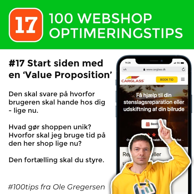 Webshop tip nummer 17 ud af 100 med Ole Gregersen